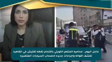 عاجل اليوم.. محامية المتهم الكويتي باقتحام نقطة تفتيش في القاهرة تكشف أقواله وإجراءات جديدة لأصحاب السيارات المتضررة